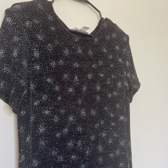 Vintage Sparkly Tshirt Dress 90s - Picture 4 of 6